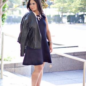 Madewell The Anytime Scuba Navy Dress